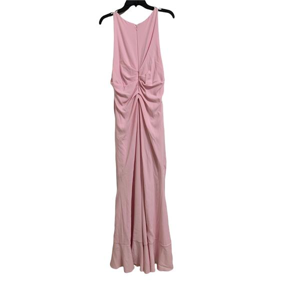 TALBOT RUNHOF Ruffle-trimmed Fitted Gown In Pink size 16‎ NWT $2050 - Picture 3 of 7